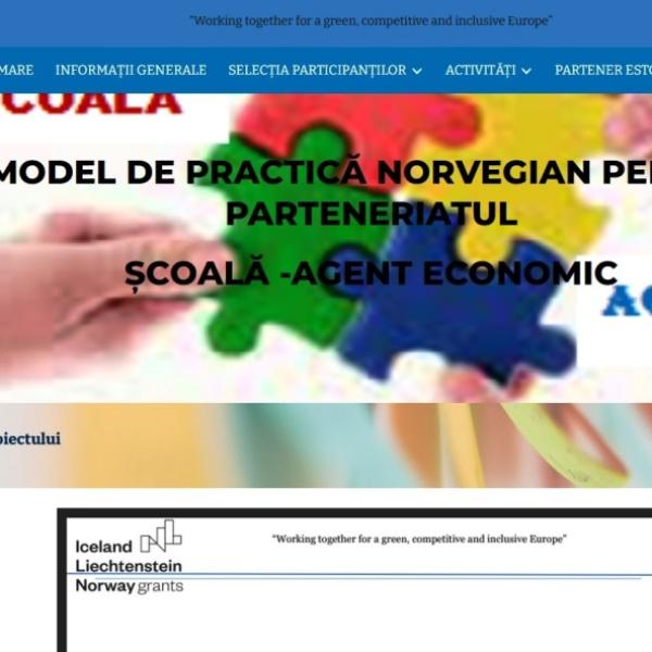 Proiect de cooperare și mobilitate în domeniul învățământului profesional și tehnic - ”Model de practică norvegian pentru parteneriatul școală-agent economic”